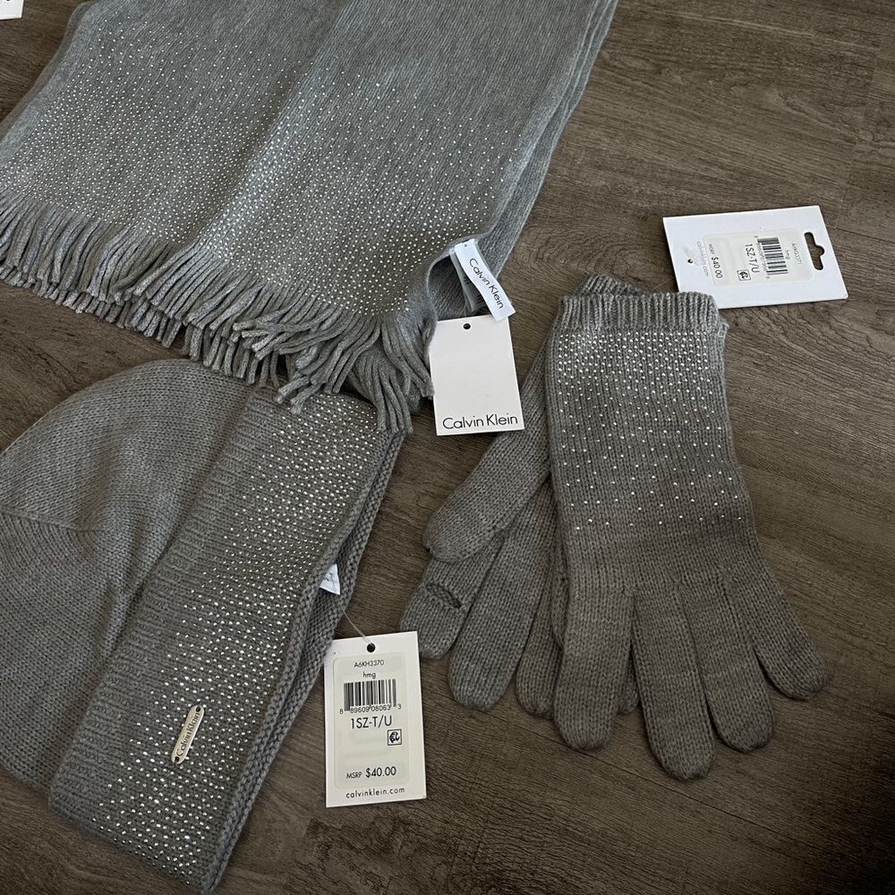 Calvin Klein Rhinestone Embellished Set